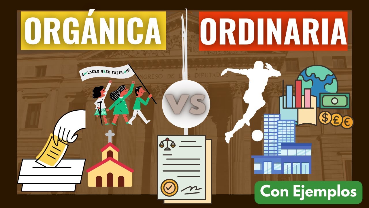 diferencia entre ley organica y ley ordinaria