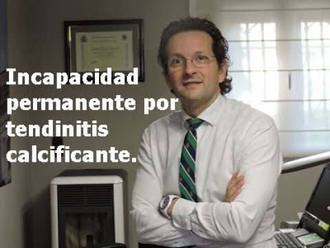 invalidez por una calcificación en el hombro