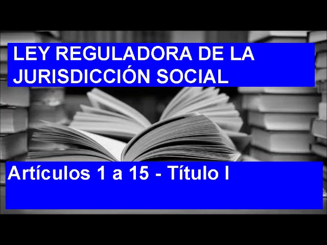 ley reguladora de la jurisdiccion social
