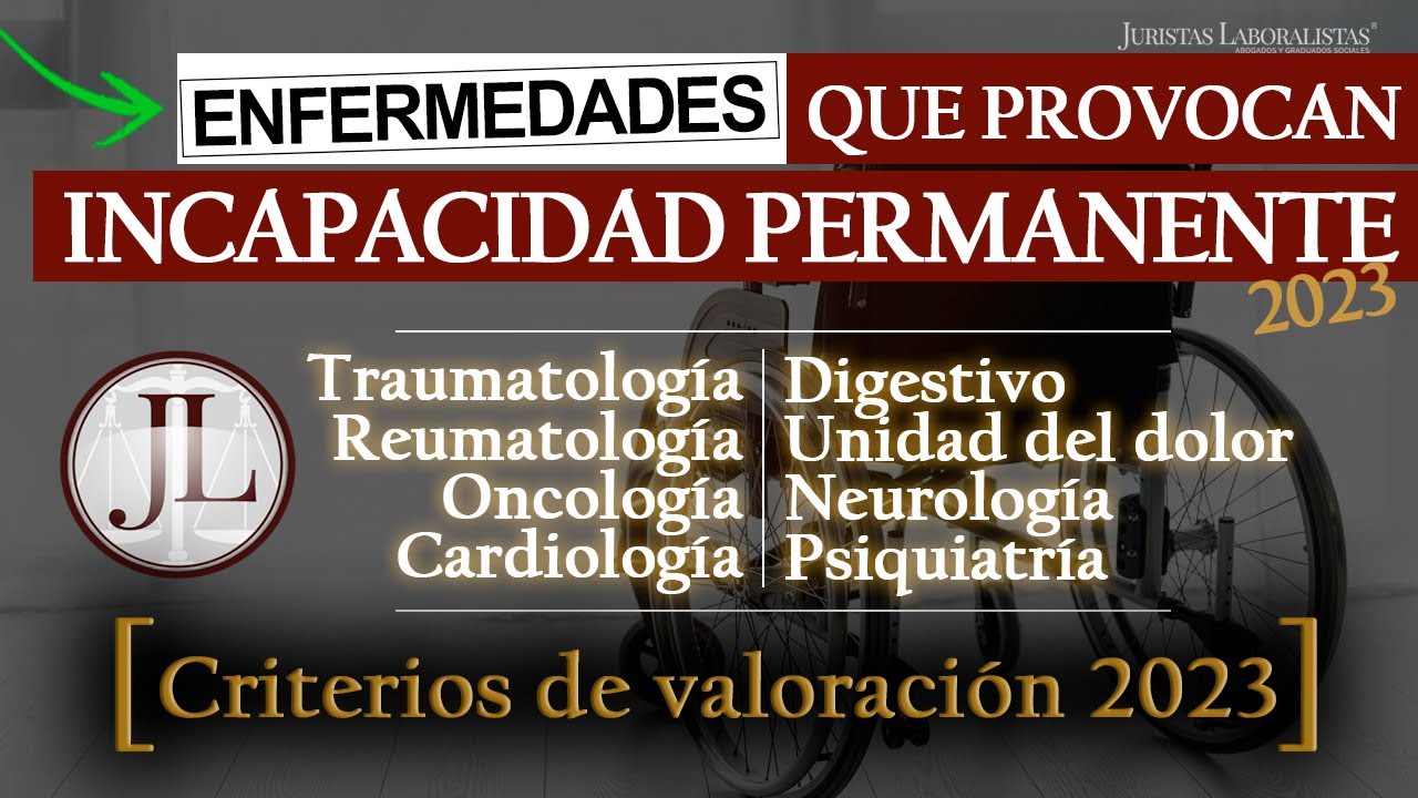 listado de enfermedades para incapacidad permanente