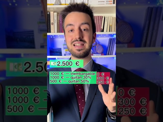 cuanto te pueden embargar de una nómina de 2.000 euros