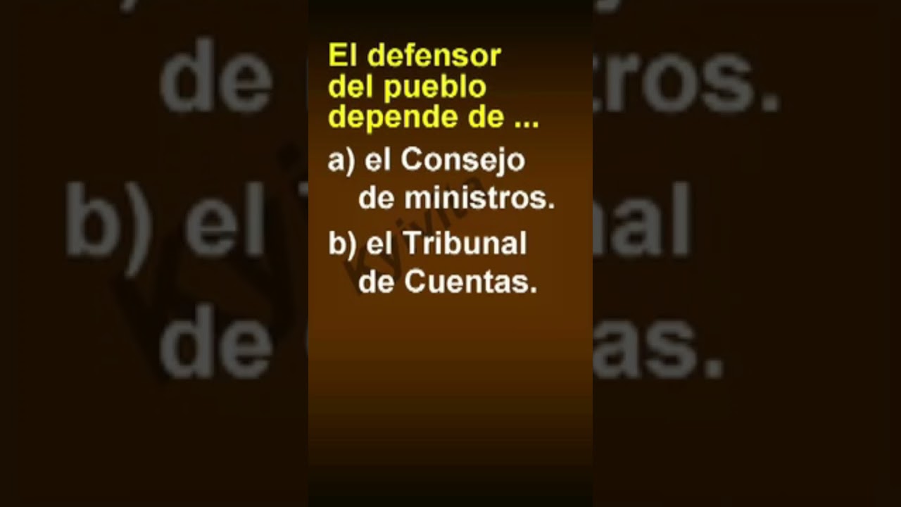 el defensor del pueblo depende de