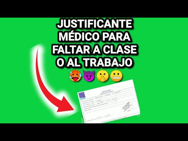 justificante médico por faltar un día