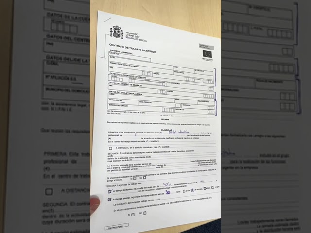 modelo de contrato de trabajo indefinido