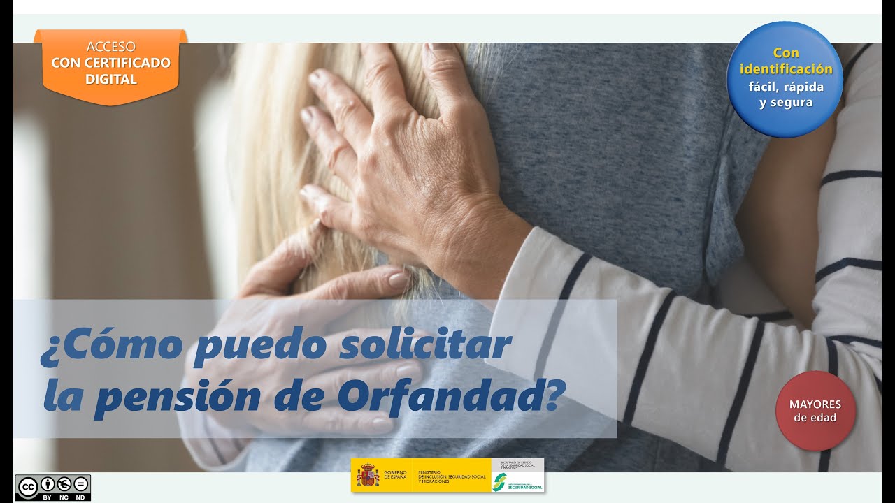 pensión de orfandad mayores de 45 años