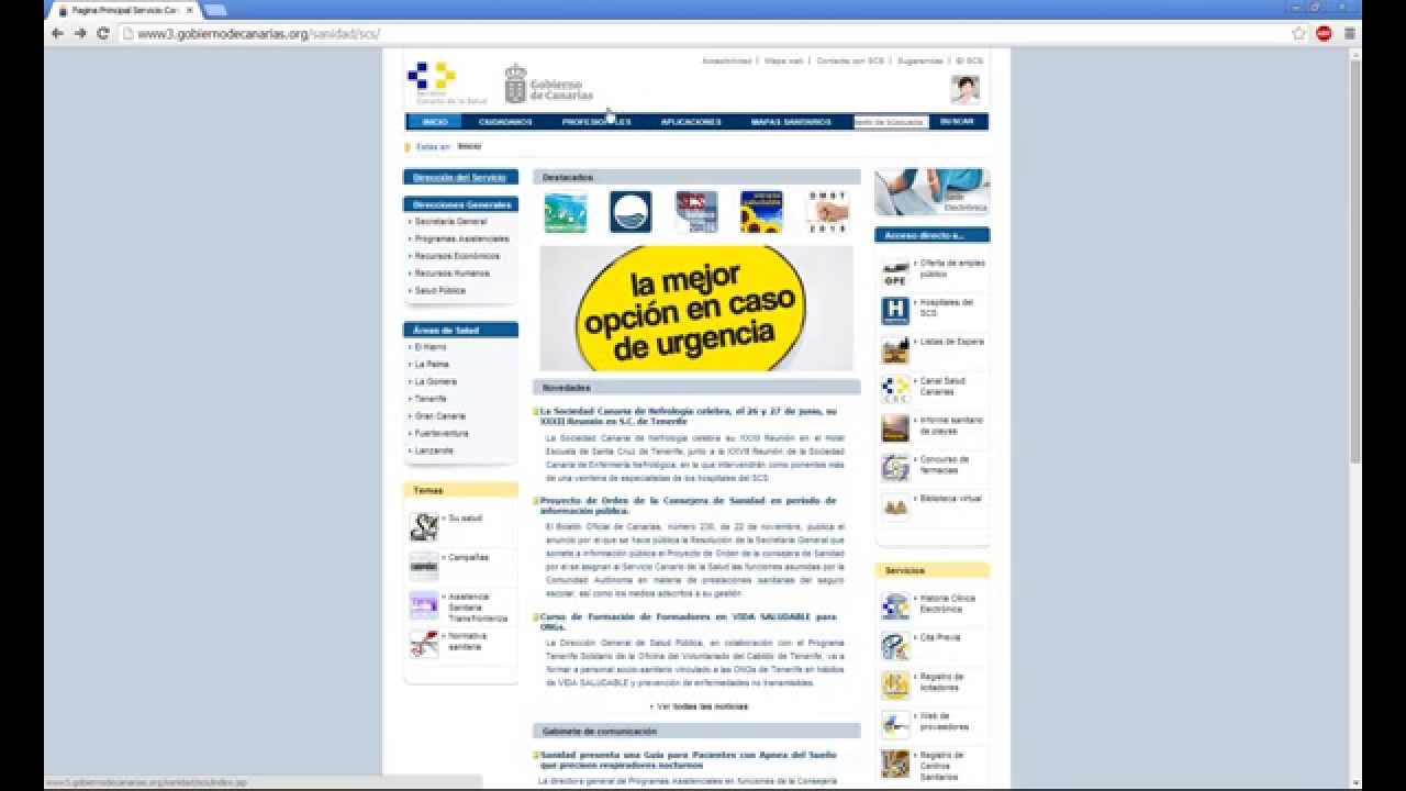 servicio canario de salud bolsa de trabajo