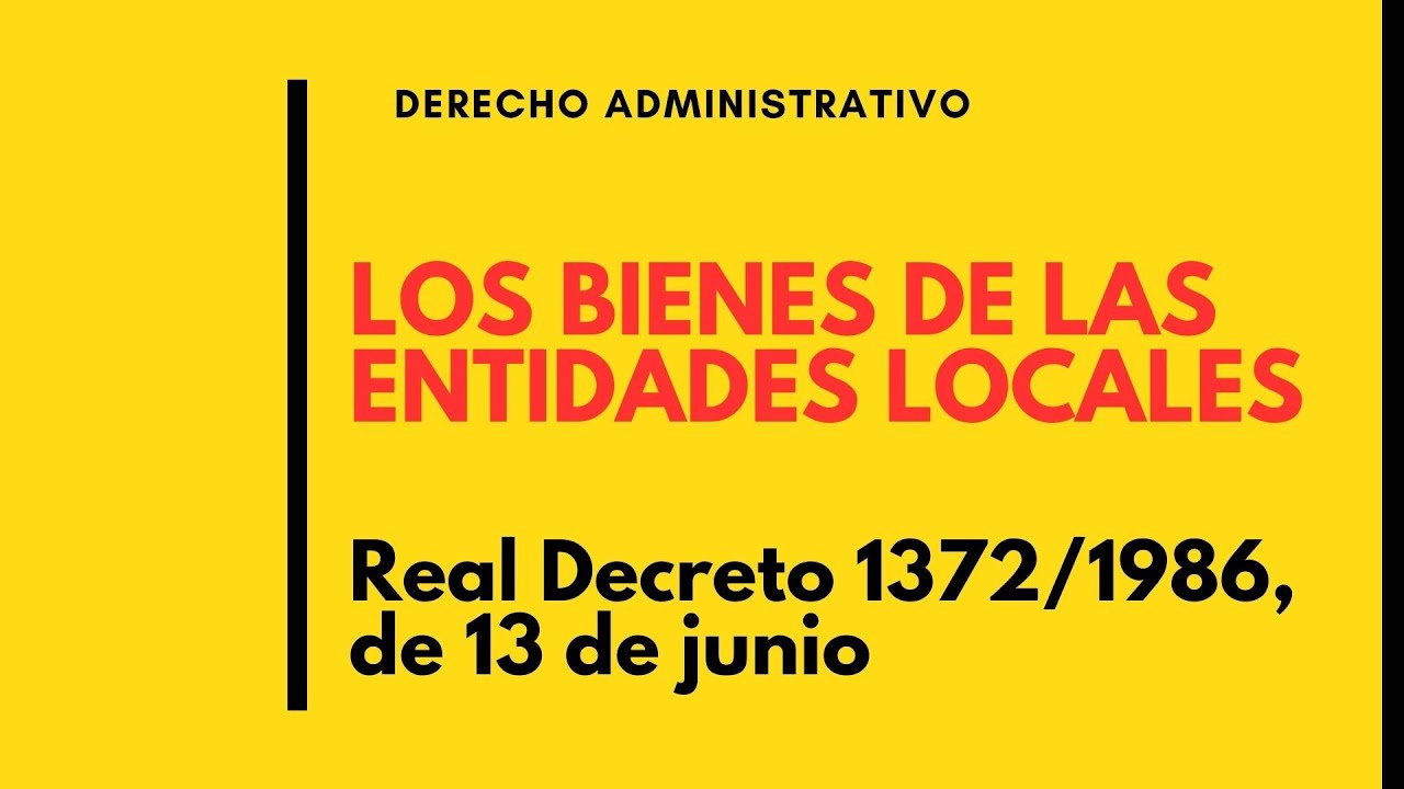 los bienes de las entidades locales