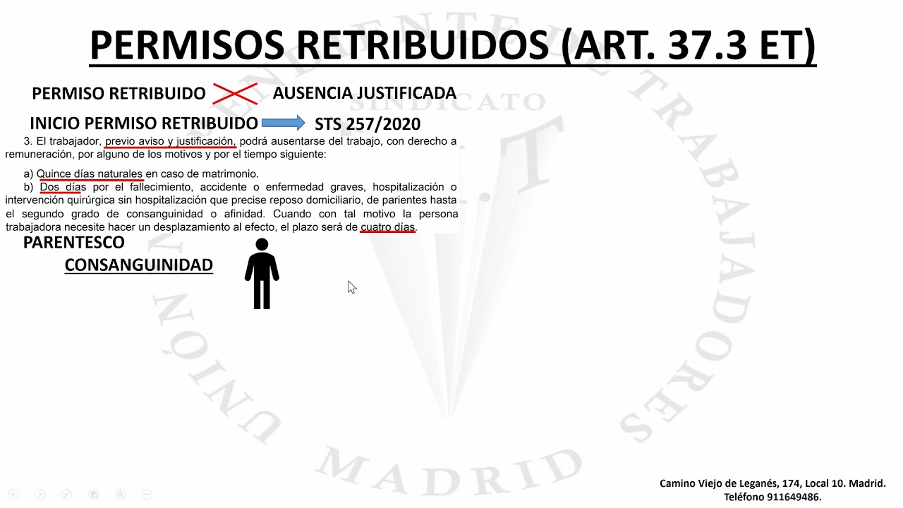 permisos no retribuidos estatuto de los trabajadores