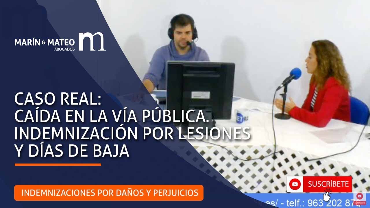 cálculo indemnización por caída en vía pública