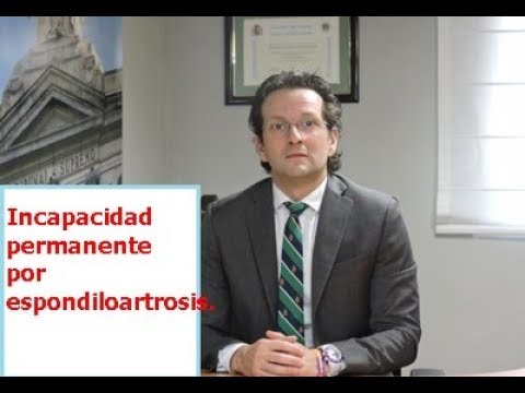 grado de discapacidad por espondiloartrosis lumbar