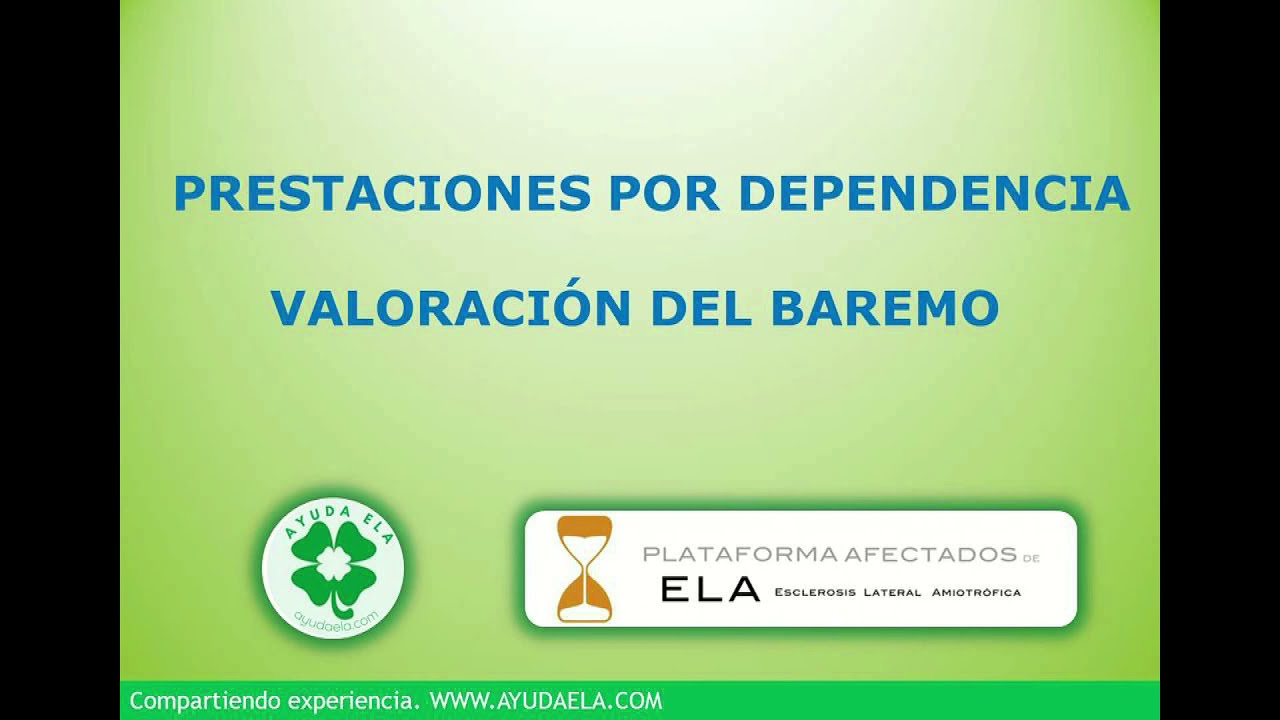 baremo de valoracion de la dependencia