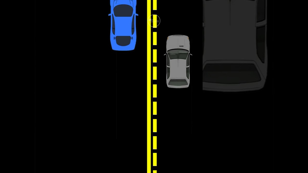 en esta zona de la calzada con marcas azules...