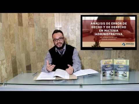 error de hecho y de derecho