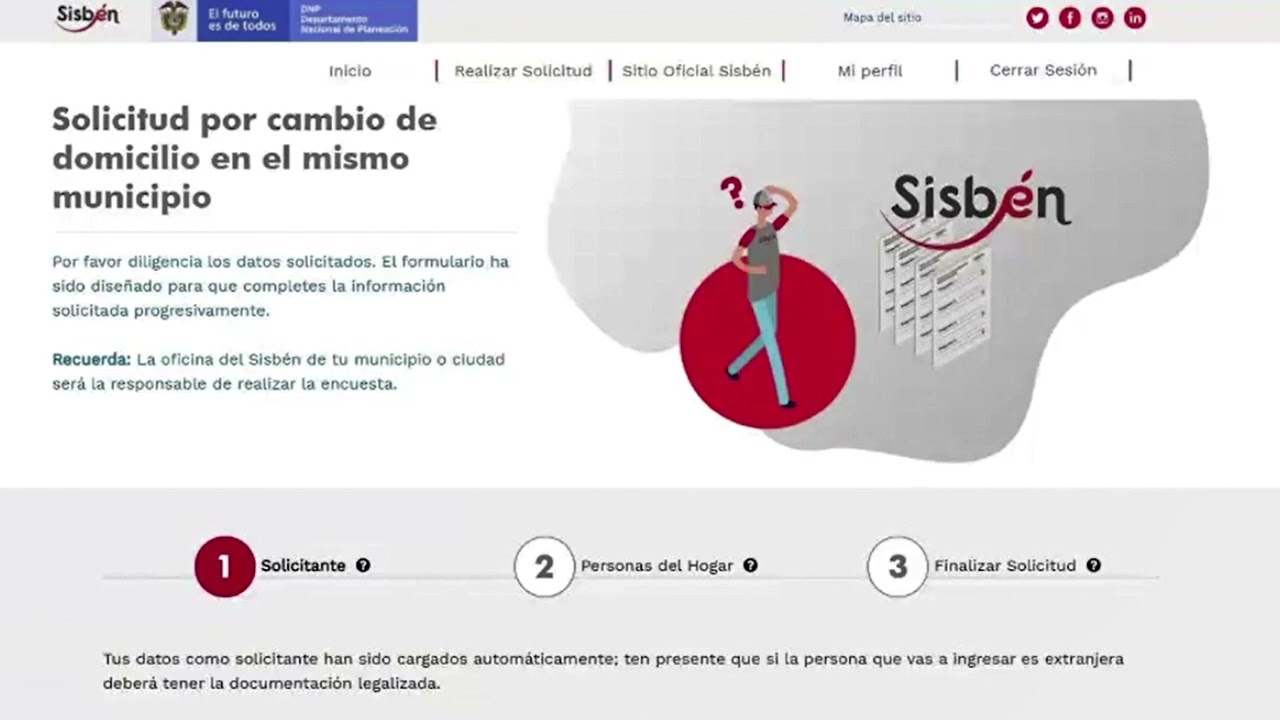 cambio de domicilio en el mismo municipio