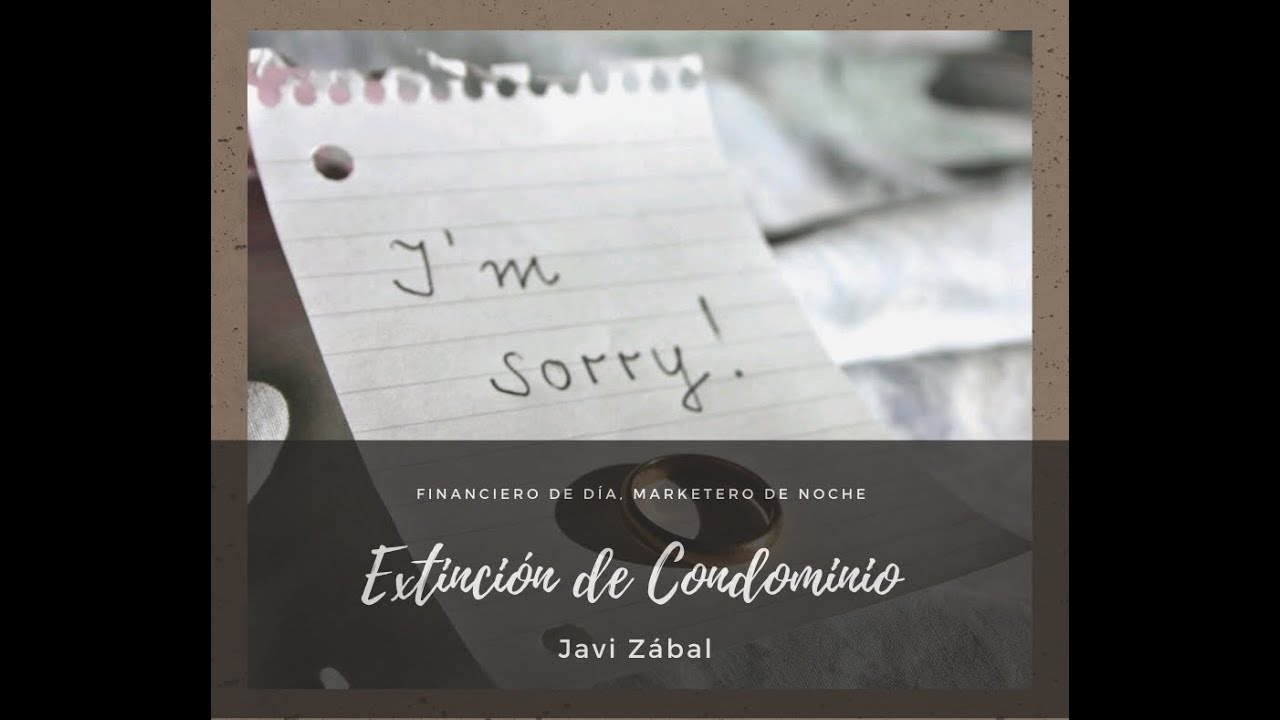 caso práctico: extinción de condominio divorcio