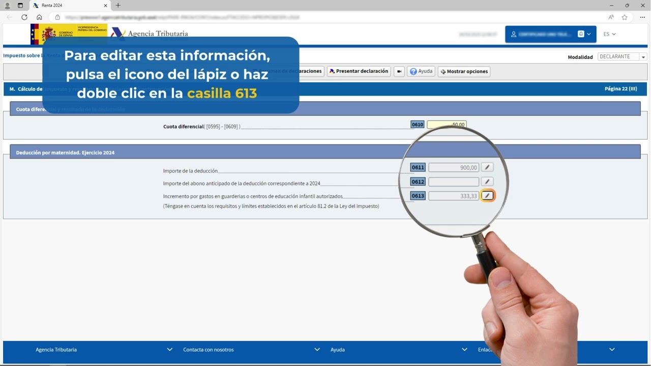 como se calcula la deducción por gastos de guardería