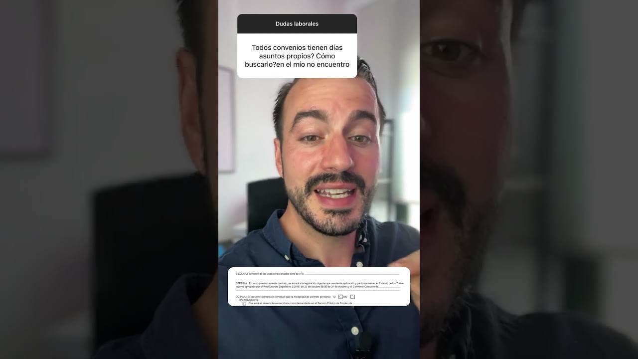 cuantos dias de asuntos propios tiene un trabajador al año