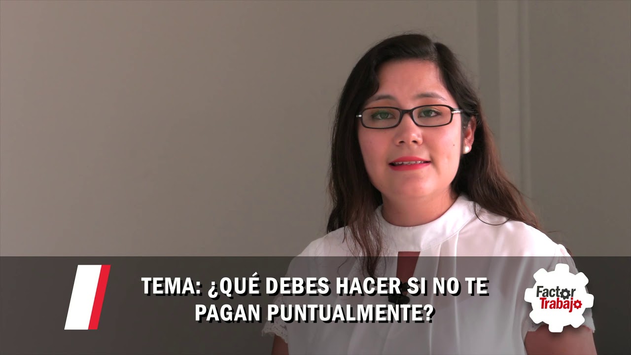 mi jefe no me paga puntualmente