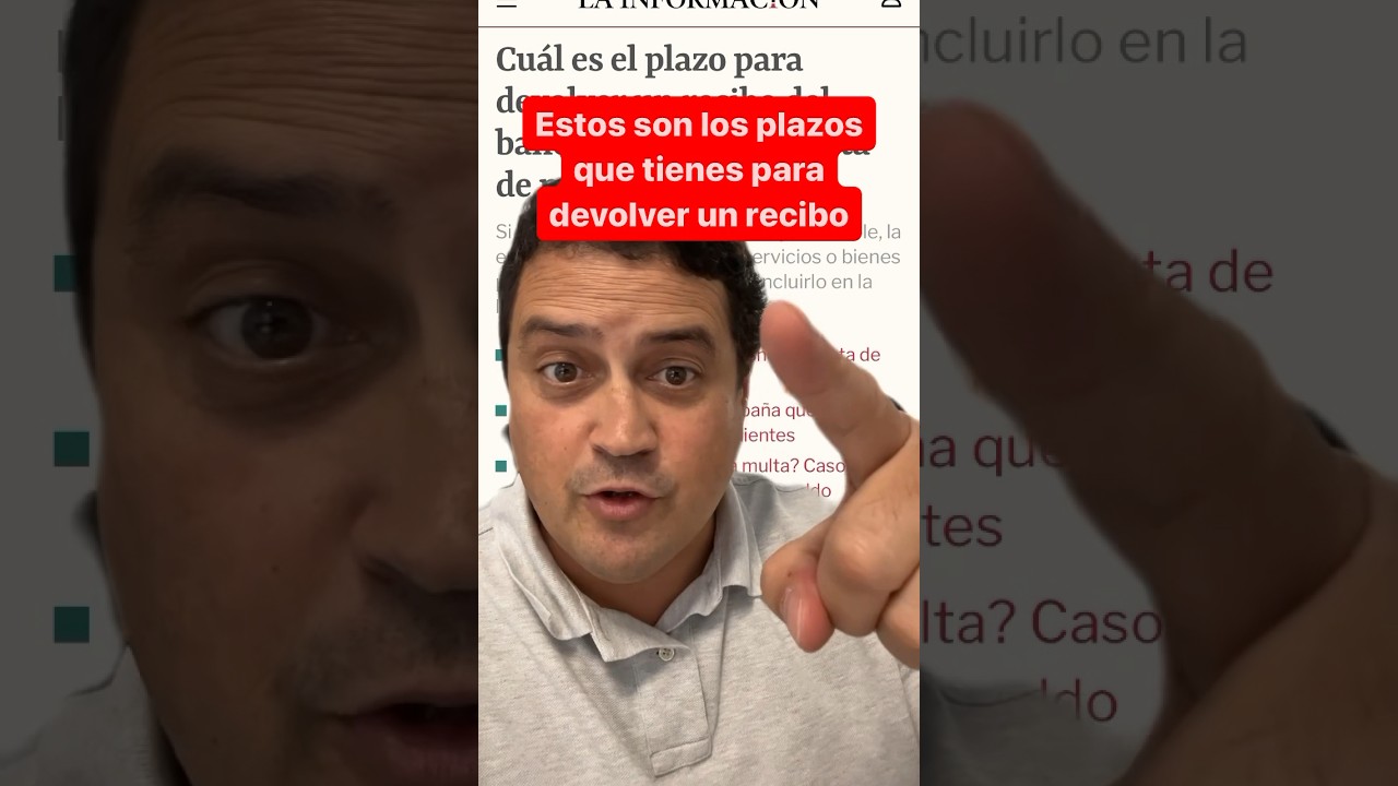 plazo para devolver un recibo domiciliado sepa