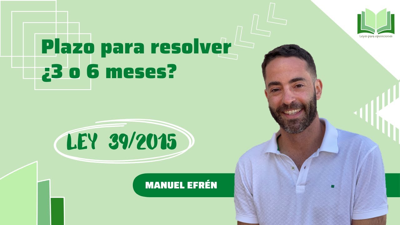 plazo para resolver un proceso selectivo