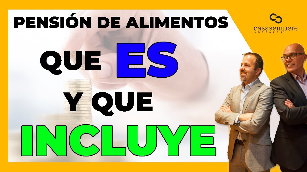 que incluye la pension de alimentos