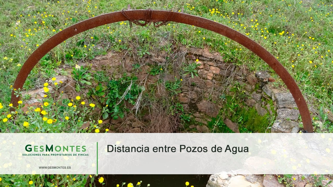 distancia mínima entre pozo y linde