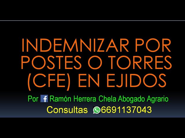 indemnización por paso de línea eléctrica