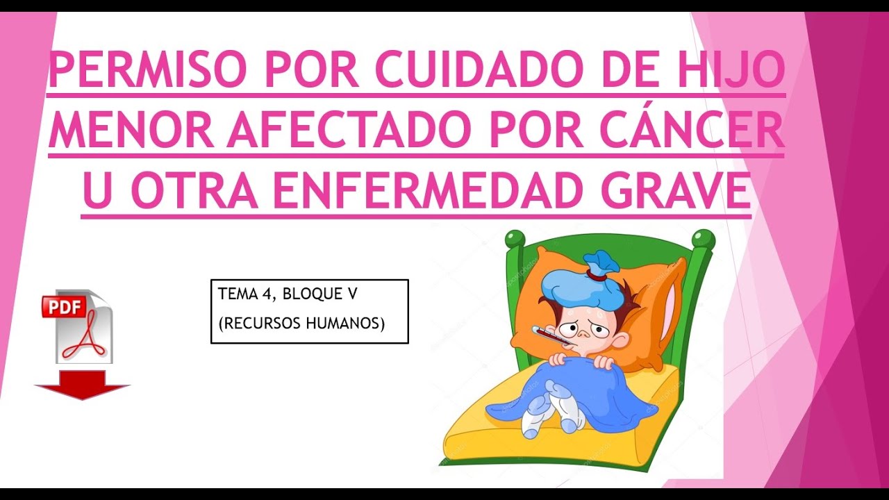 permiso por cuidado de hijo enfermo