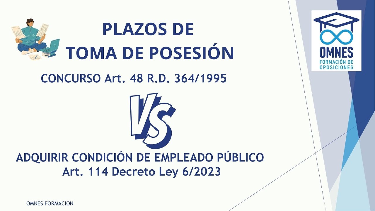 plazo toma posesión funcionario nuevo ingreso