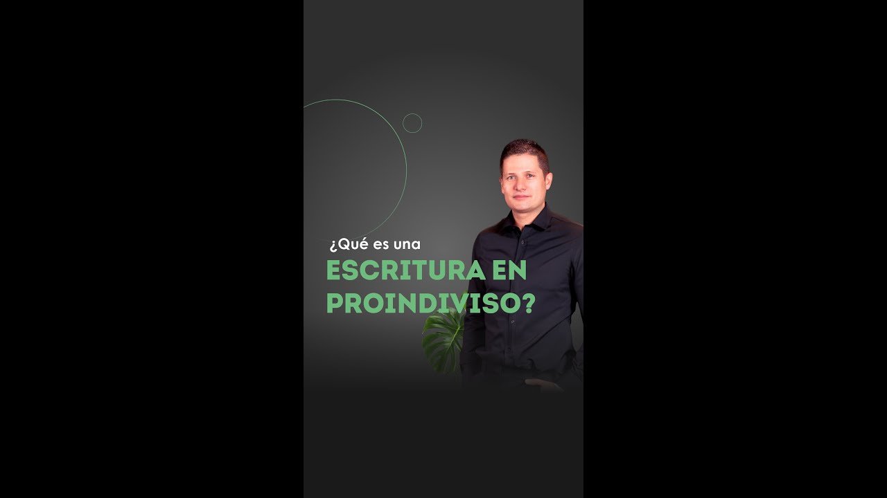 que significa proindiviso en una escritura
