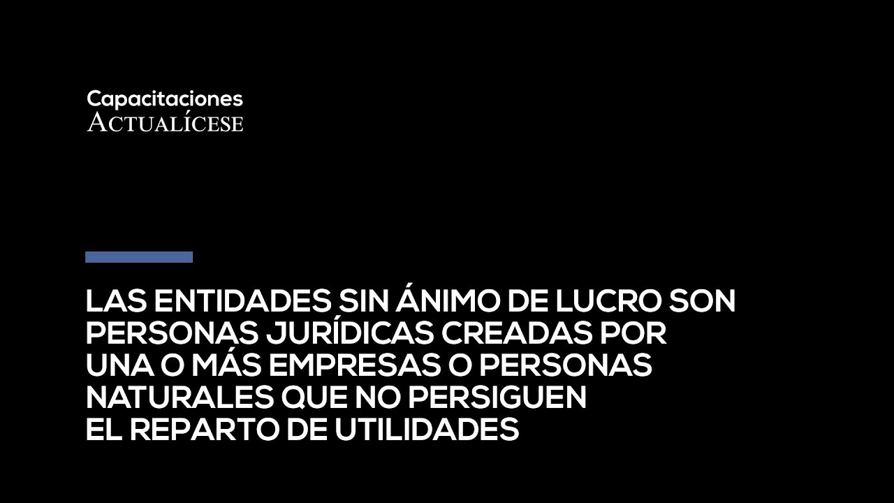 que es sin animo de lucro